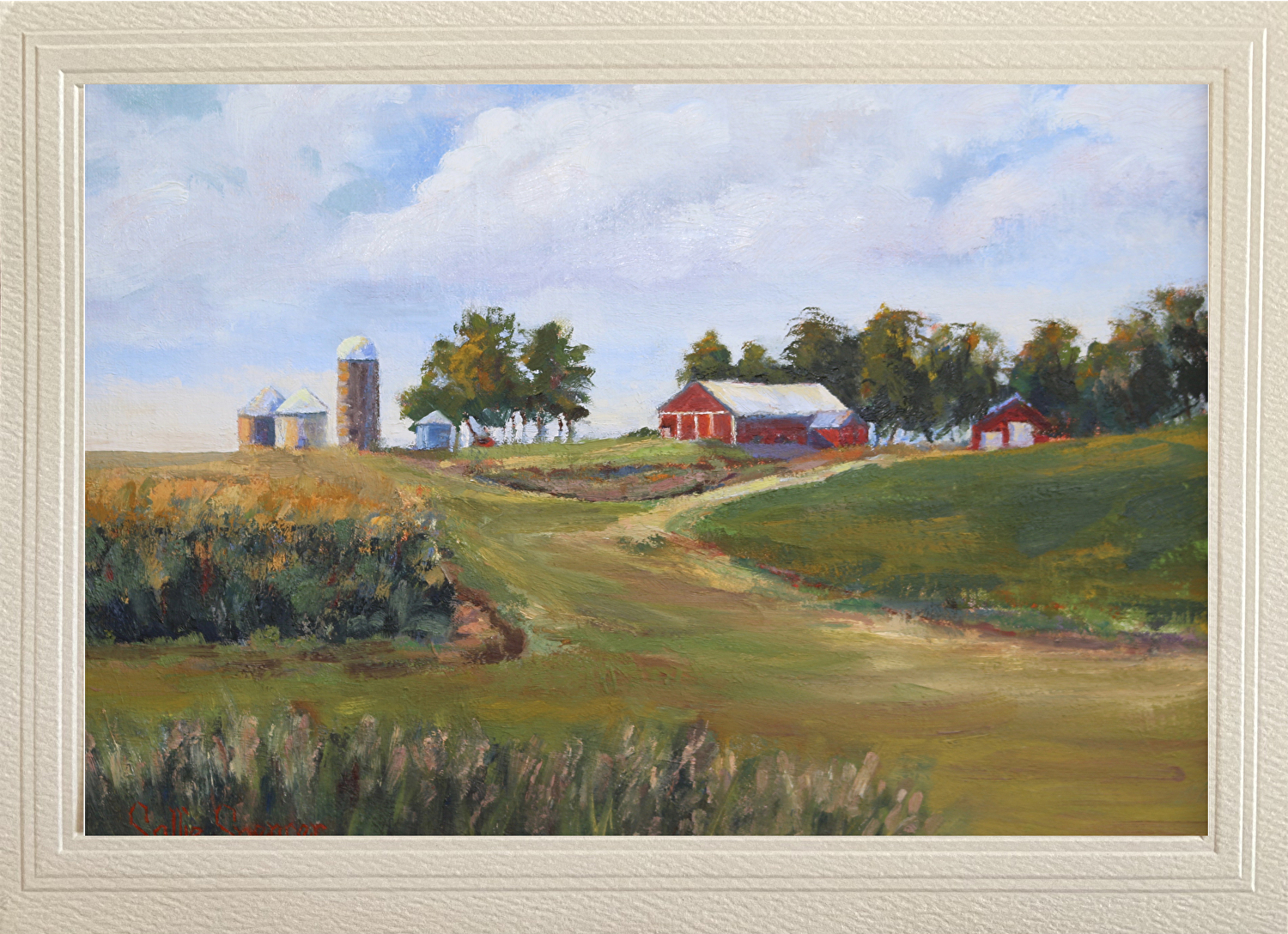 Red Barn and Silos Cards